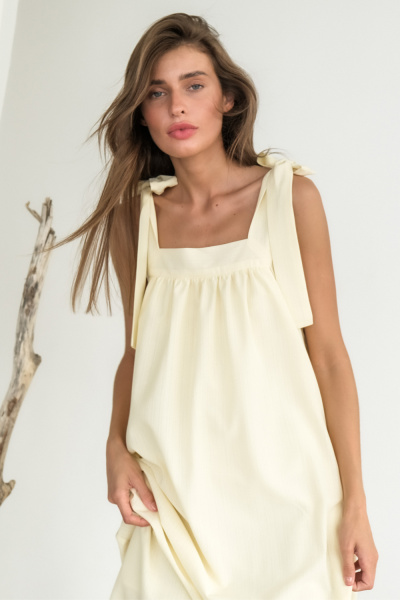 Платье 8172-13 бледно-желтый
